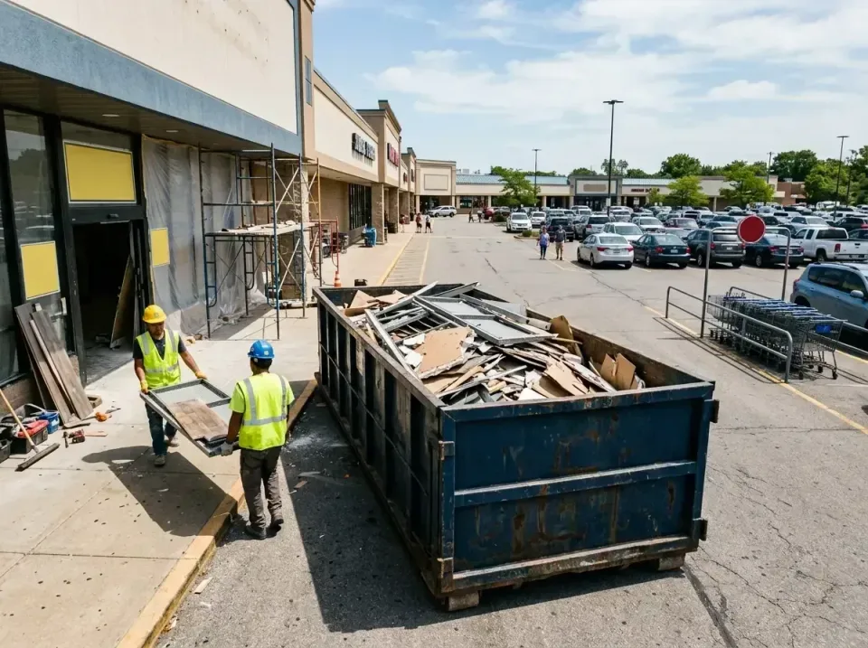 retail-store-renovation-debris-003 — frequently asked questions, Roll-off Dumpster Rentals in Midway North, TX